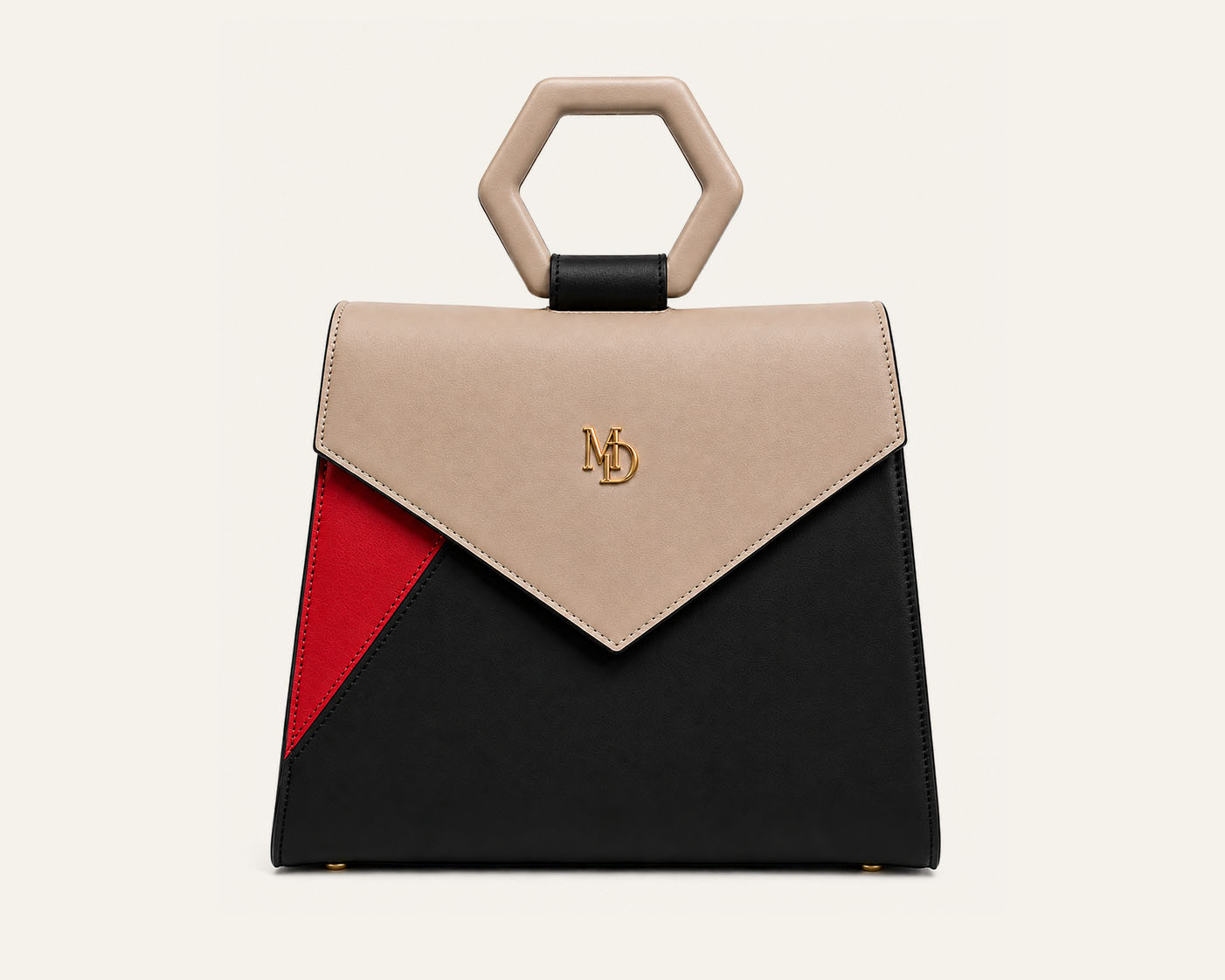 MD Bags_Delora_Biege Black Red